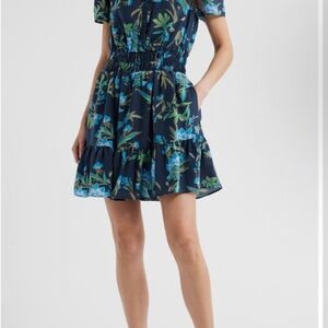 Caslon Navy Floral Mini Dress